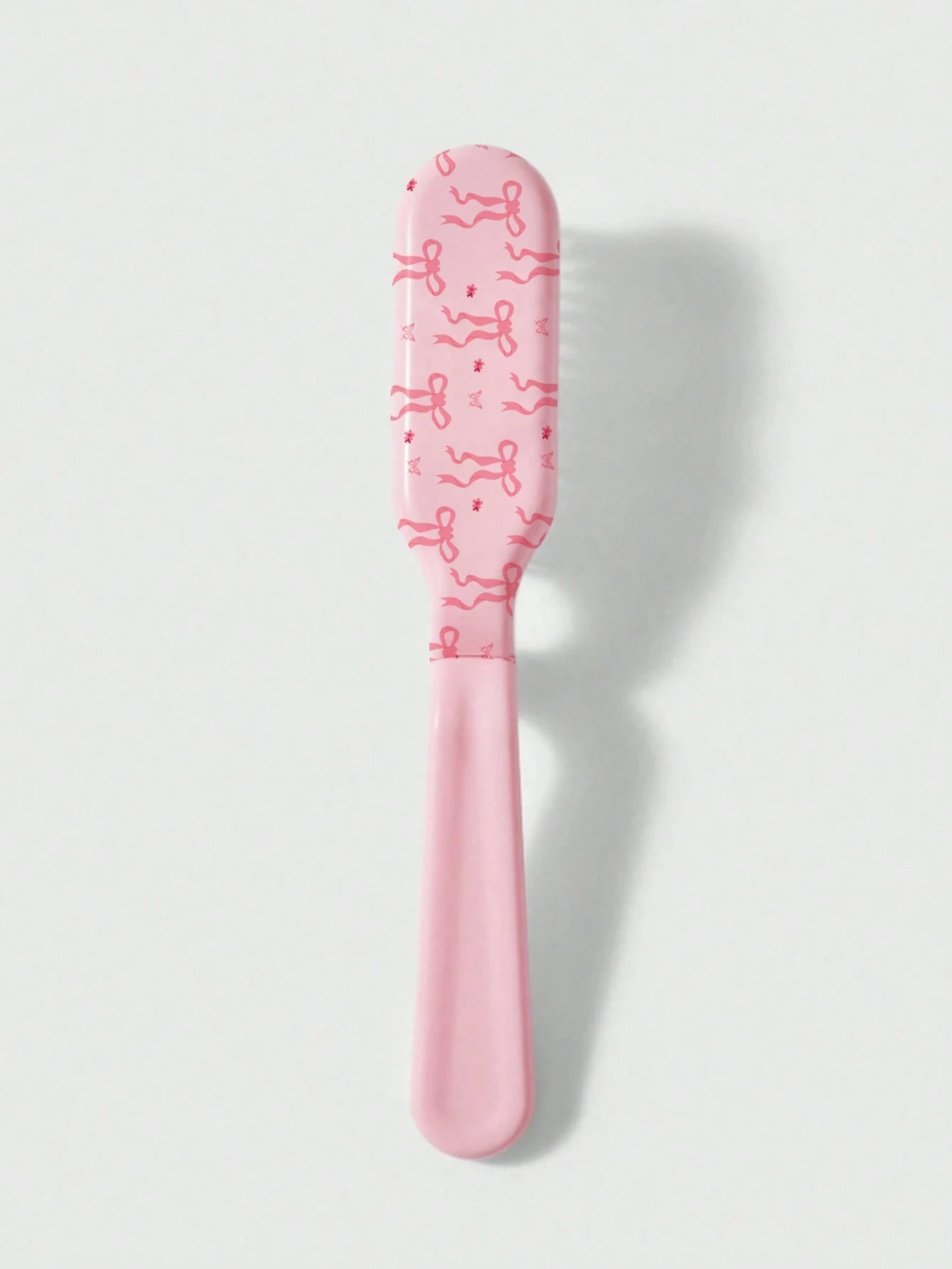 1pc Bow-Knot Printed Foldable Brush, 2-In-1 Portable Hair Comb With Massage Teeth For Women, Convenient Travel & Student Use