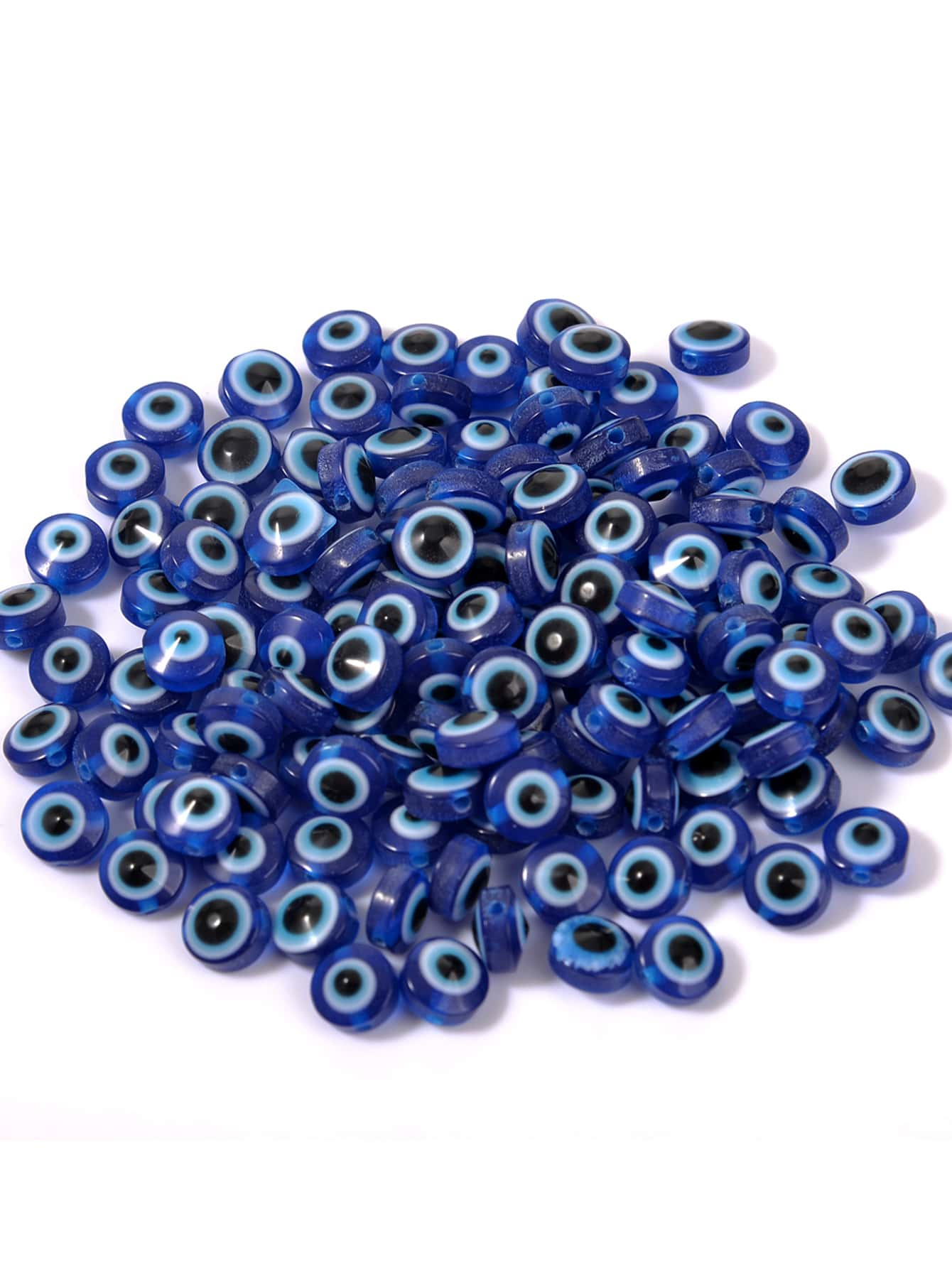 50pcs/set Fashionable Evil Eye Design DIY Bead For Women For DIY Jewelry Making