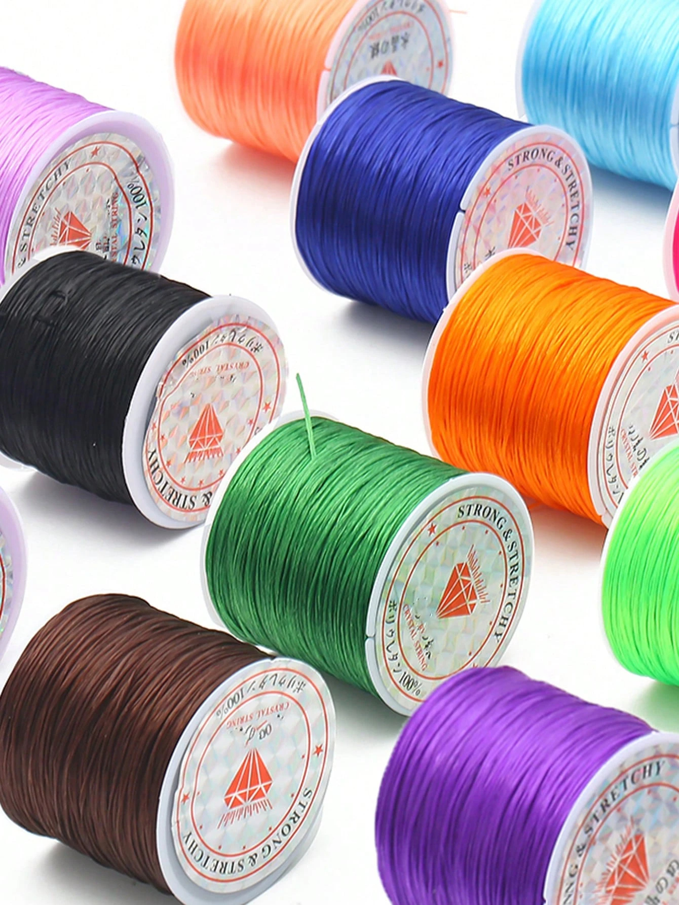 45M/Roll Strong Flat Elastic Crystal Beading Cord 0.7mm For Bracelets Stretch Thread String Necklace DIY Jewelry Making Cords Line