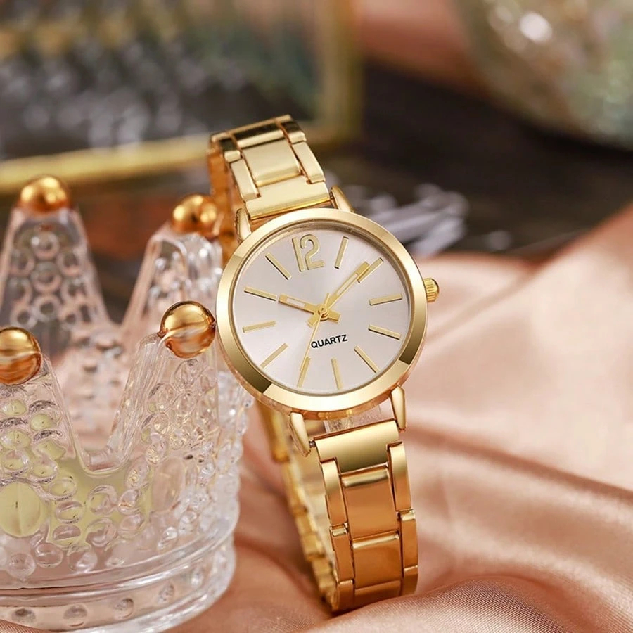 1 Pc Elegant Women's Watch Luxurious Perfect Retro Romantic Simple Creative Analog Clock Button Battery Pointer Quartz Watch Girls School Valentine's Day Birthday Graduation Holiday Gift Romantic Gift For Her From Mother And Daughter