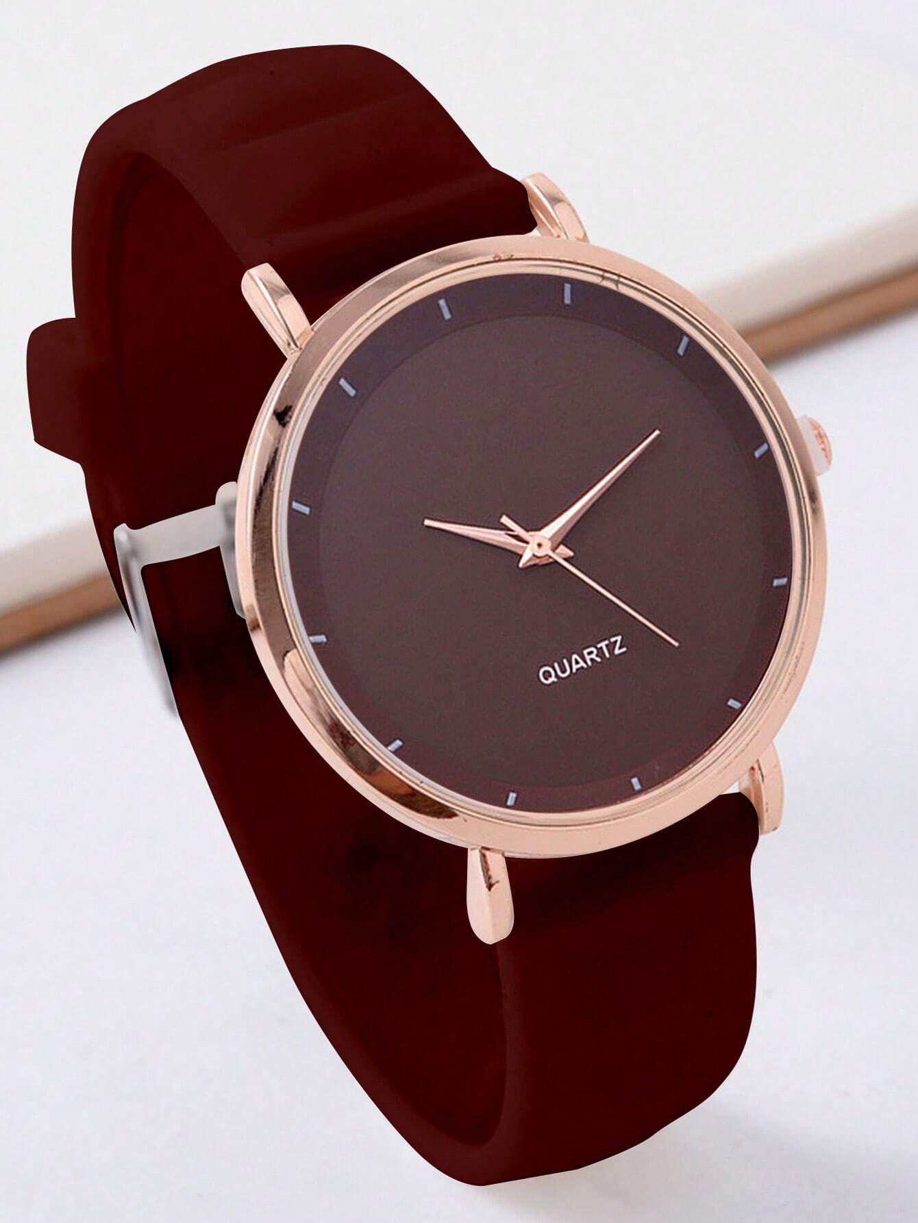 Elegant Watch For Women Chic Luxury Minimalist Creative Gorgeous Romantic Silica Gel Wristband Quartz Watch Birthday Valentine's Day Thanksgiving Gift For Her Romantic Gift