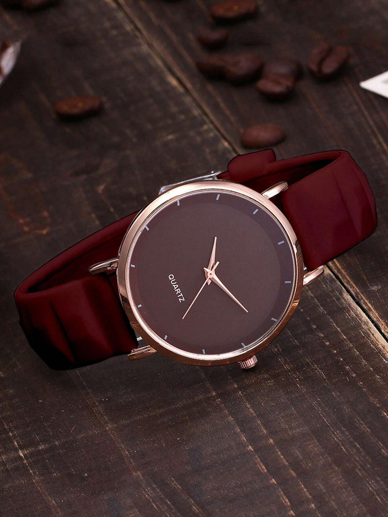 Elegant Watch For Women Chic Luxury Minimalist Creative Gorgeous Romantic Silica Gel Wristband Quartz Watch Birthday Valentine's Day Thanksgiving Gift For Her Romantic Gift