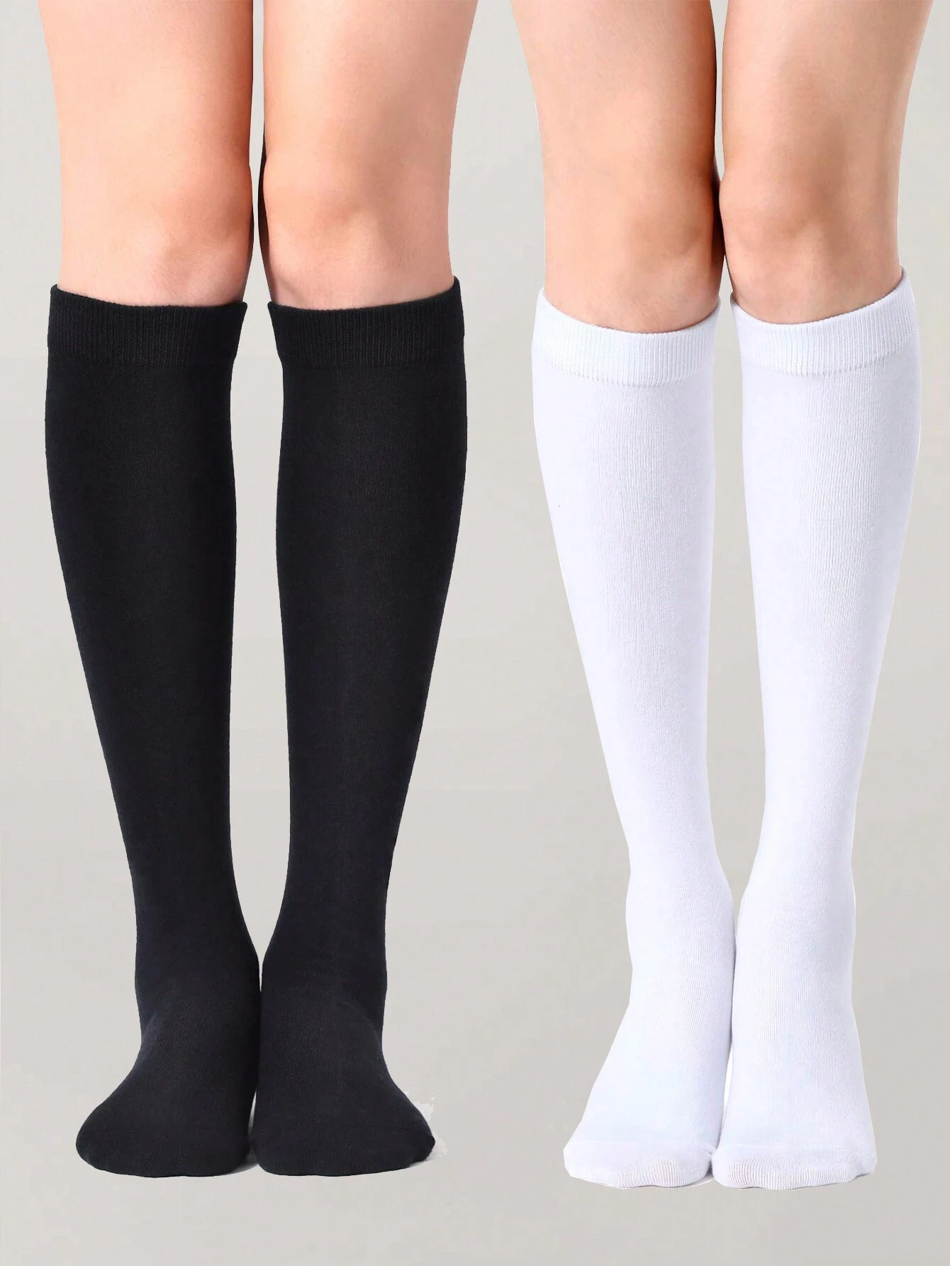 1/2/3 Pairs Of Knitted Slimming Mid Length Socks, JK Women's College Style, Sports Socks, Suitable For Daily Wear All Year Round