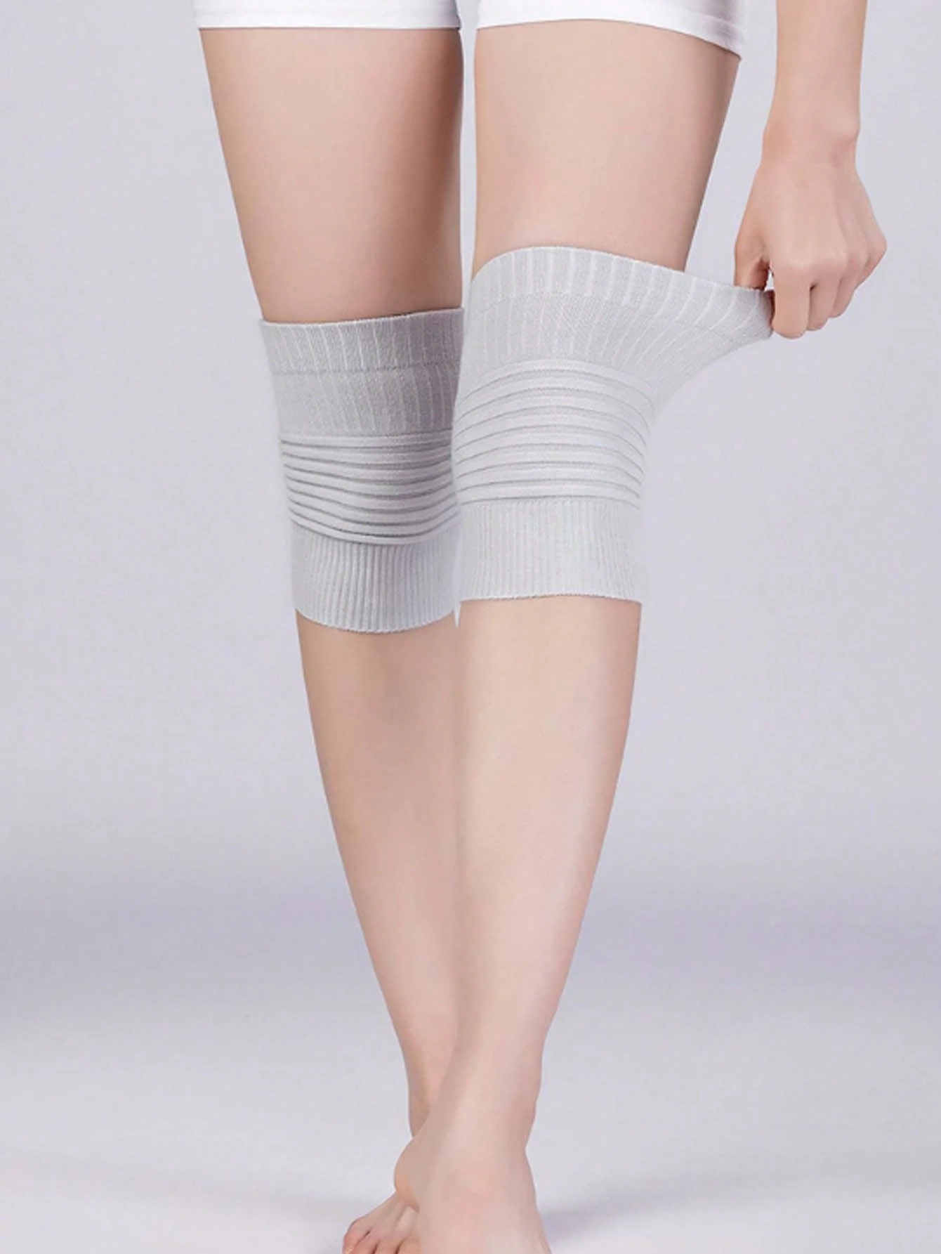 1 Pair Women Men Cashmere Knee Braces Supports, Leg Warmer Winter Warm Thermal Wool Cycling Ski Running Knee Brace Pad Thickened Knee Pads Sleeve Knee Warmers