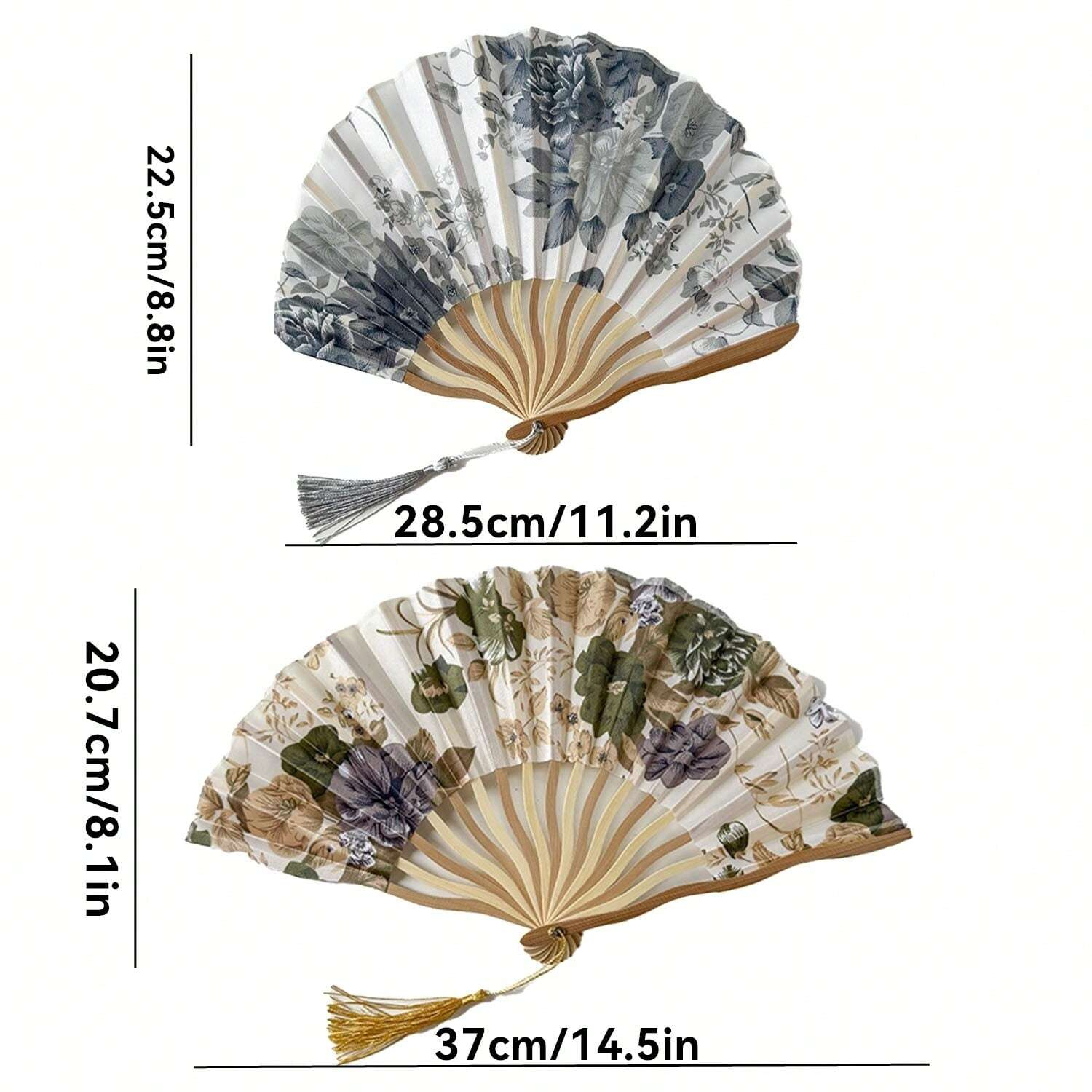 Folding Fan,Hand Held Wooden Folding Fans,Handheld Folded Dance Fan,Chinese Style,For Wedding Gift Vintage,Rave Fan,For Women Gifts,Home Decor