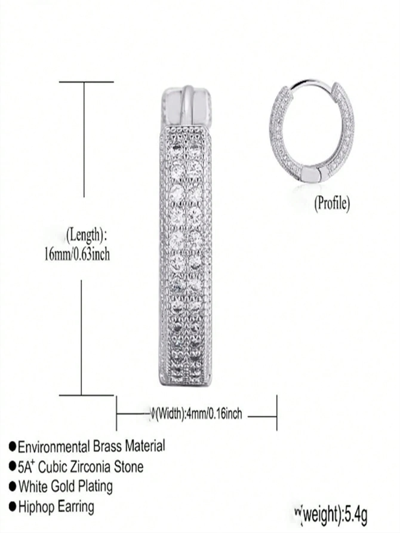 Fully Diamond Studded Hoop Earrings For Men, Hiphop Style Ear Clip, Fashionable Minimalist Design With High-End Quality, Versatile Jewelry For Elegant And Unique Charm.