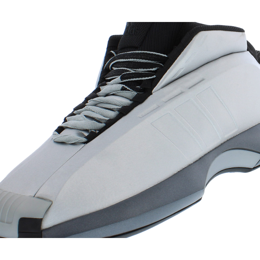 Adidas Crazy 1 Mens Shoes Size 7,Color:silver/black Basketball Shoe