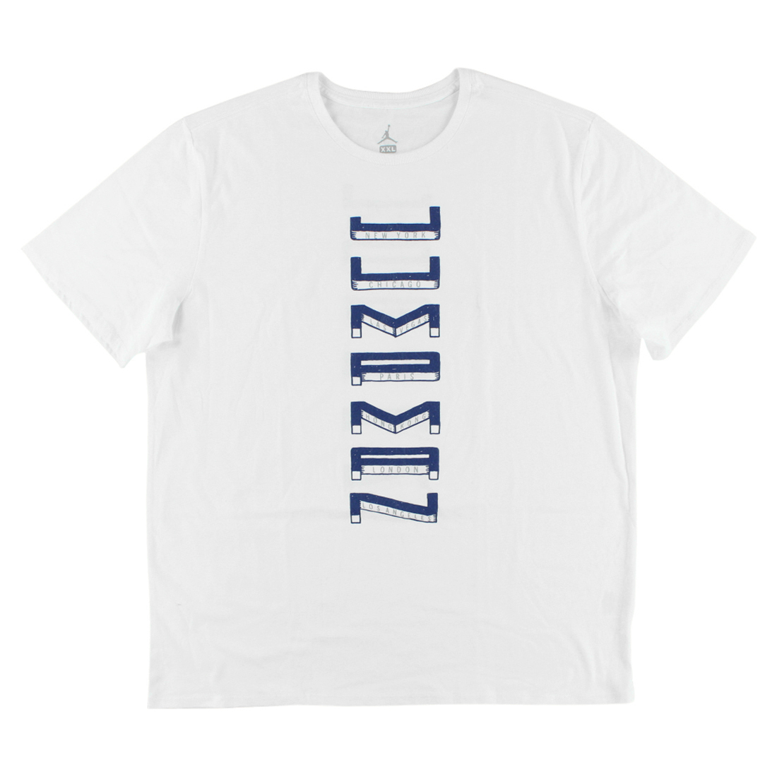 Jordan All Cities Mens Active Shirts & Tees Size L,Color: White