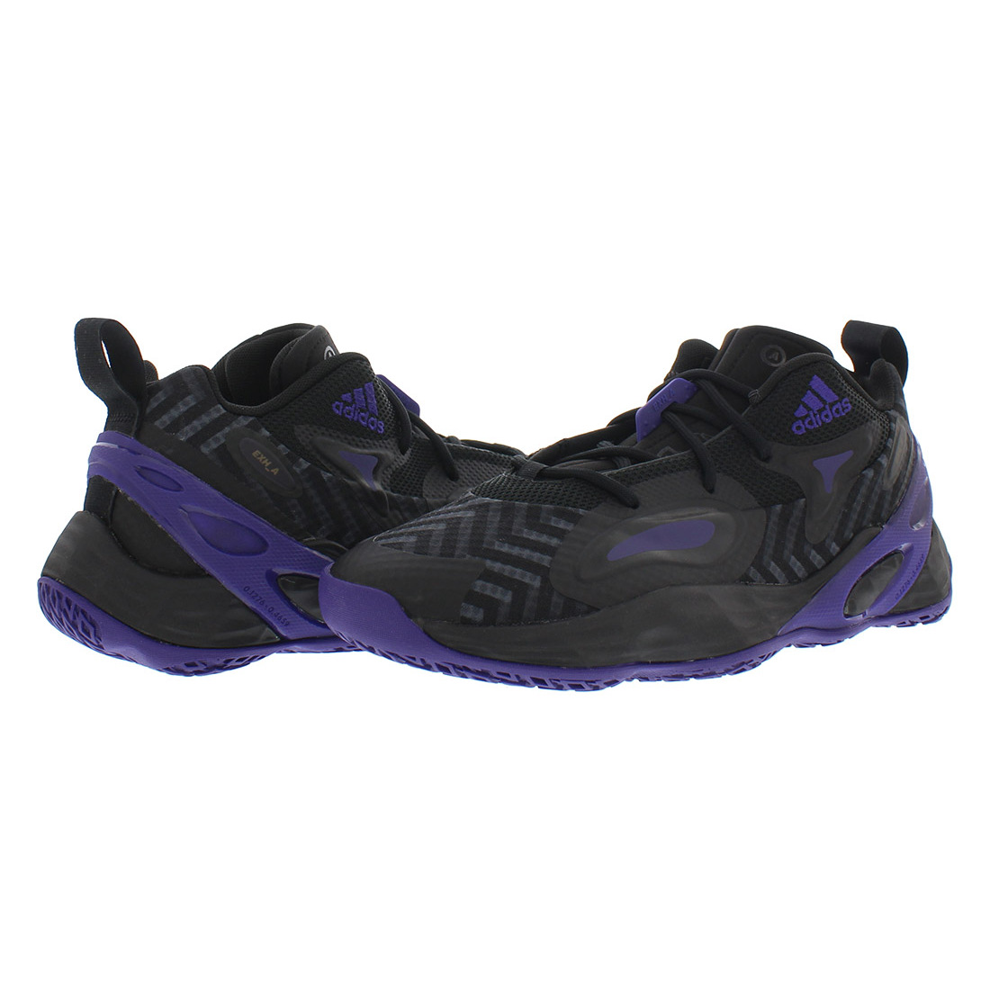 Adidas Sm Exhibit A Unisex Shoes Size 9.5,Color: Black/purple