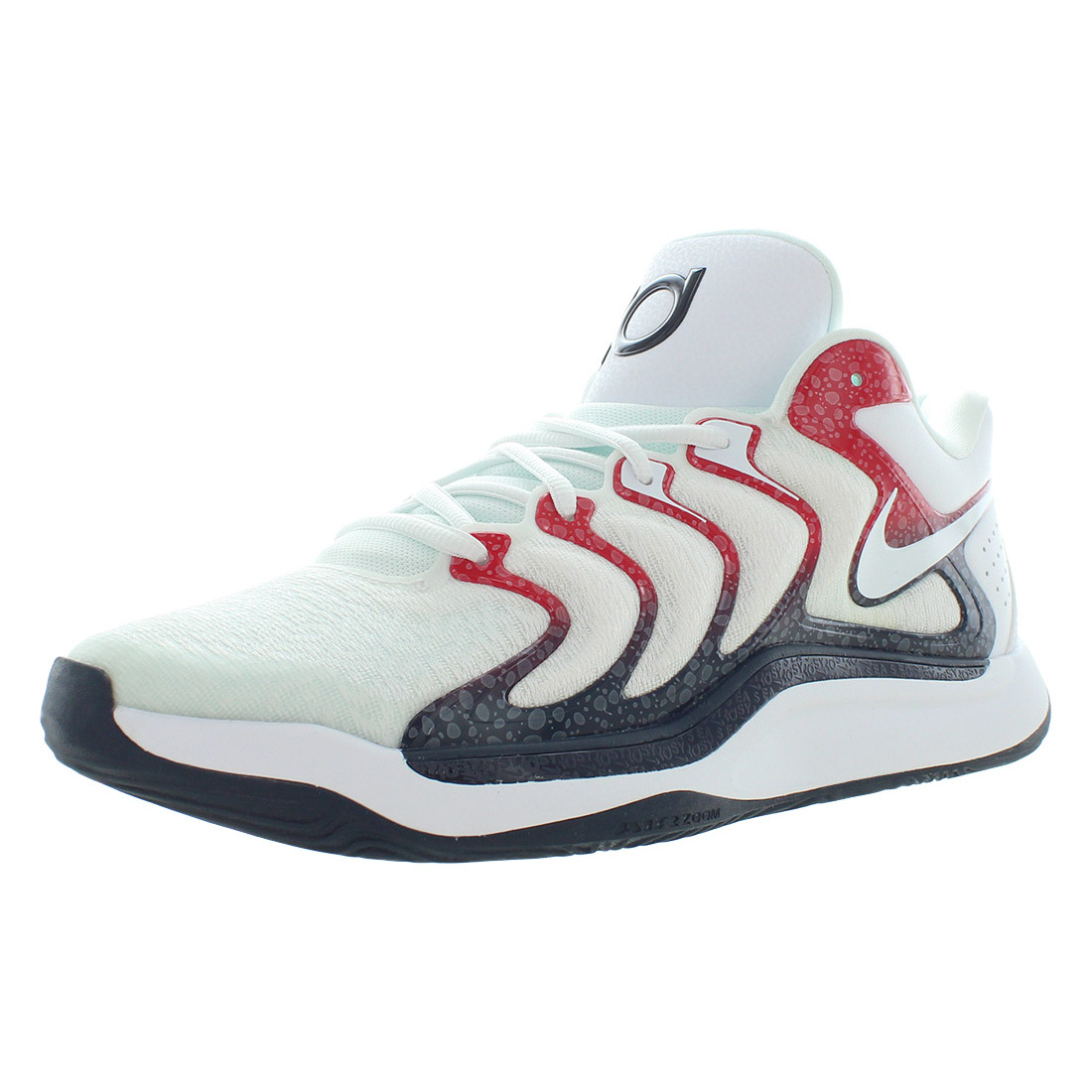 Nike Kd17 Unisex Shoes Size 12,Color: White/obsidian/university Red