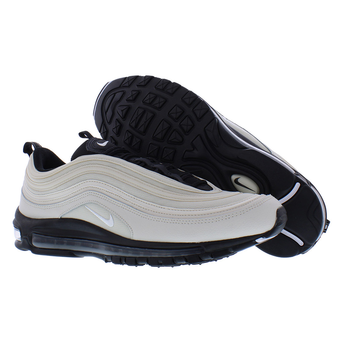 Nike Air Max 97 men's shoes size 9, colors: Light wood brown/white/black