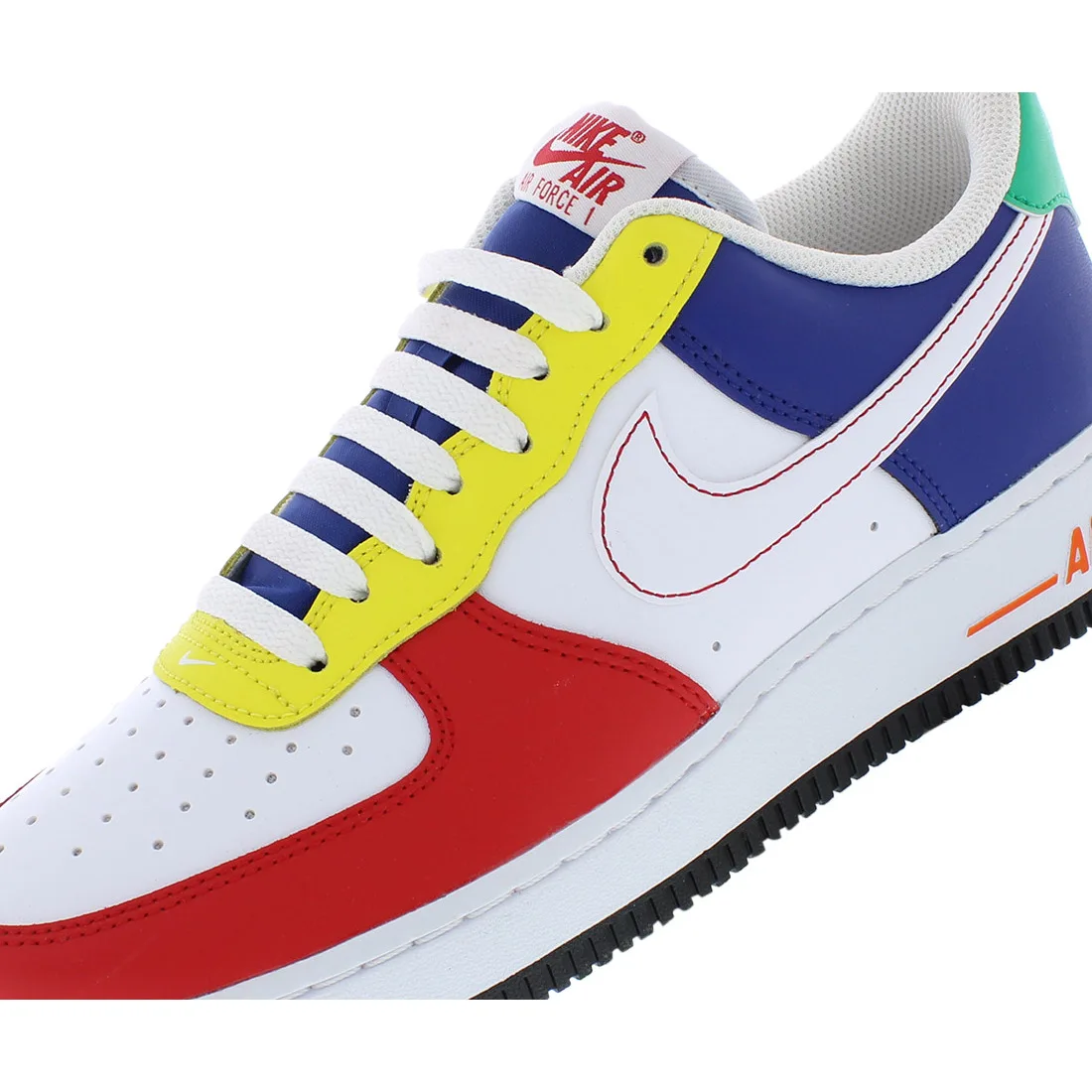 Nike Air Force 1 '07 Lv8 men's shoes, Size 9.5, colors: White/Red/Blue