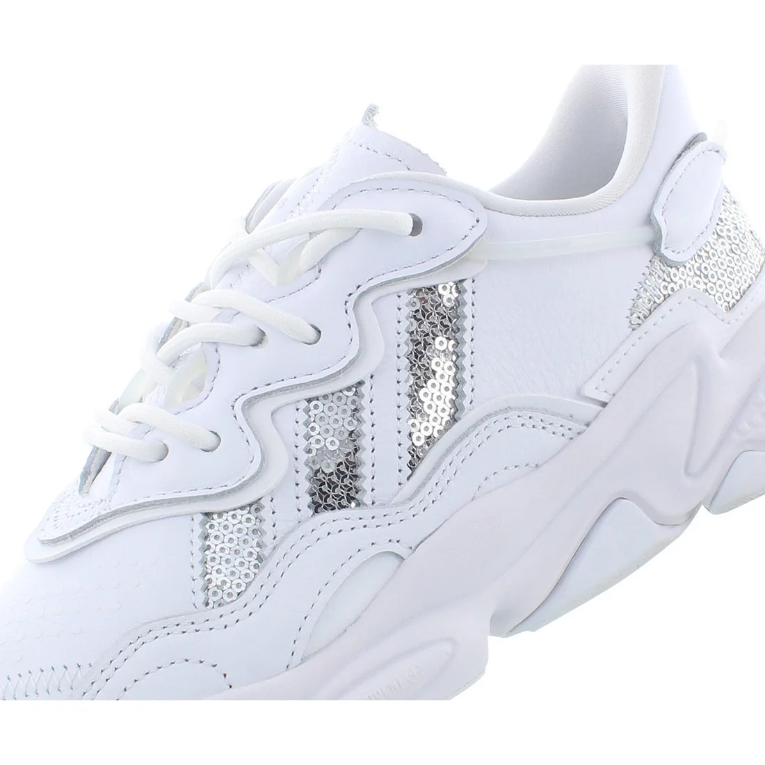 Adidas Ozweego women's shoes size 7, color: White/silver 
