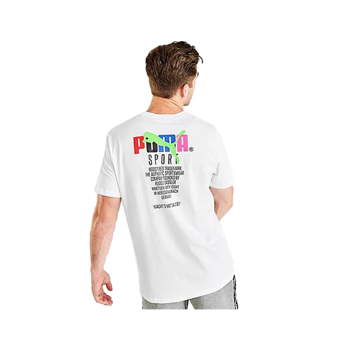 Puma Fitness Workout Athletic Mens Active Shirts & Tees Size Xxl,Color: White/black