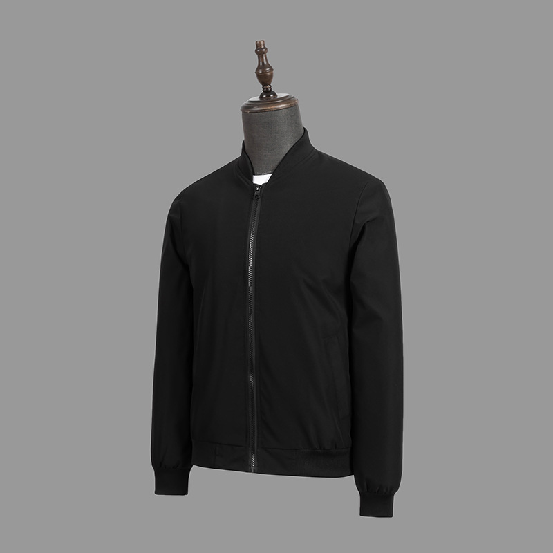 Windproof Waterproof And Wear Resistant Casual Men's Work Jacket Stand-up Collar Trendy Brand Flight Jacket Custom Made