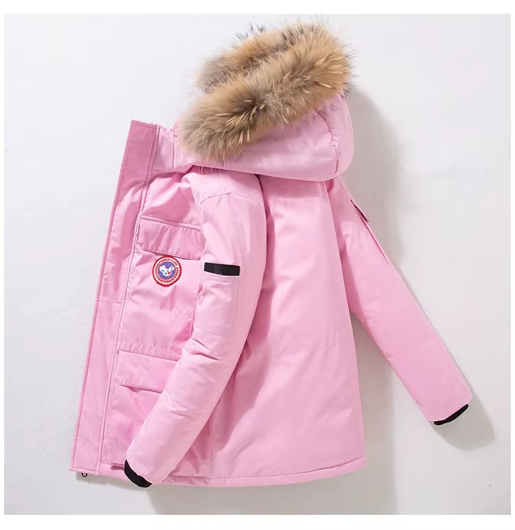 Winter Canada Goose Jacket Outdoor Thickening Europe And The Goose Men's Long Windproof Cotton Clothing Cold Hooded For Women Jacket