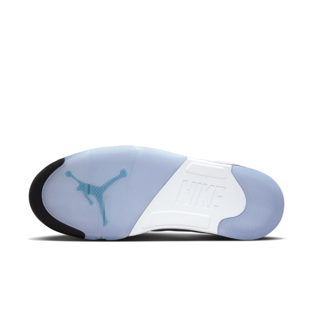 Air Jordan 5 Retro WHITE/NEW EMERALD-GRAPE ICE-BLACK Nike trendy sports shoes