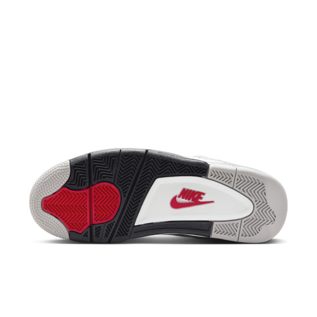 Air Jordan 4 Retro SUMMIT WHITE/FIRE RED-CEMENT GREY-BLACK Nike trendy sports shoes