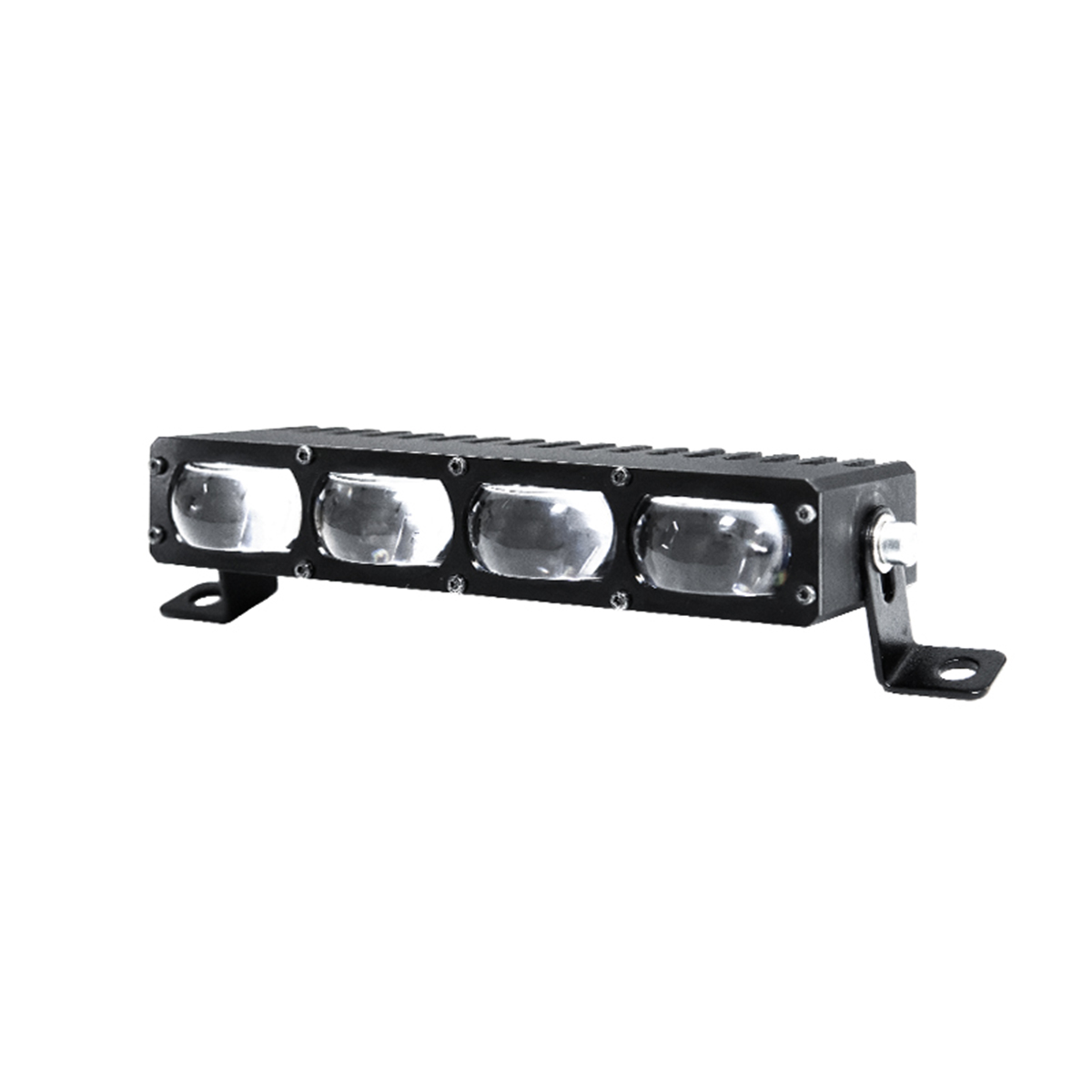 Ultra-Thin 4-LED Matrix Grille Lights - Mini Driving Light Bar, Waterproof Dustproof for Off-Road Truck Jeep ATV, Dual Color (Yellow/White) 12-60V 
