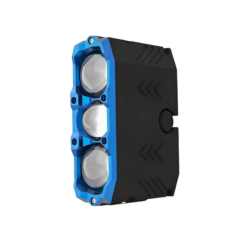 T18 3 Lens LED Grille Spotlight, 75W Low /100W High Beam Projector Offroad Light, IP68 Waterproof Anti-Glare Cutoff Line Auxiliary Driving Light for 4x4, Truck, SUV Off-Road Modification