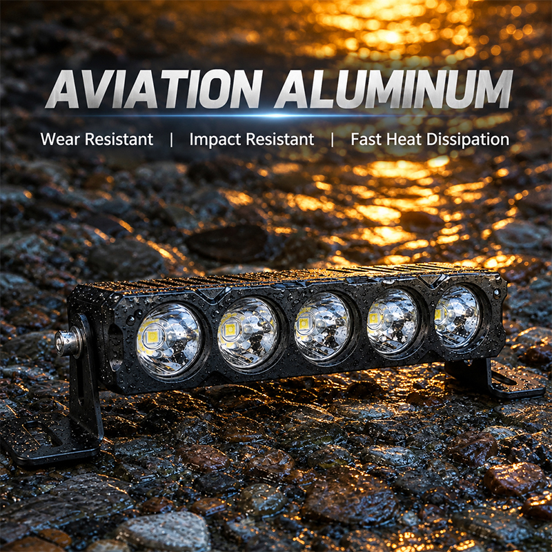 300W Single Row LED Light Bar, IP68 Waterproof Offroad Auxiliary Driving Light, 12V-24V White LED Pods, 60000LM Super Bright Spot Beam Work Light for Truck SUV ATV UTV Pickup Jeep