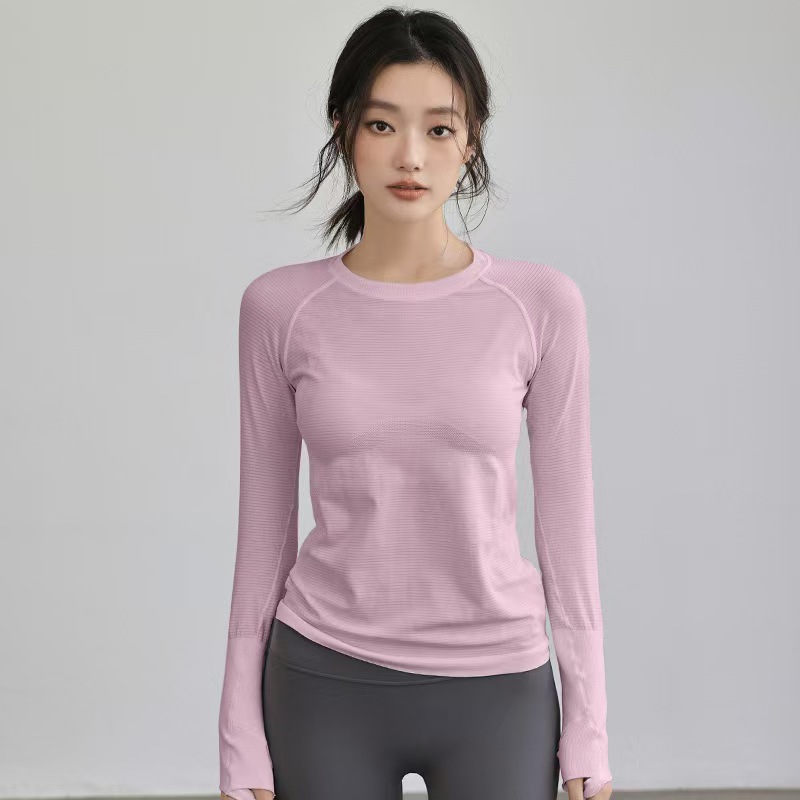 A2 Women's Yoga Top Long Sleeve Winter Autumn - Slim Fit High Stretch Crew Neck Quick Dry Workout Shirt for Running Training