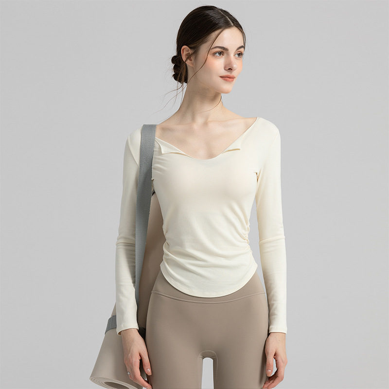 A4 2025 Spring Autumn Men's/Women's Fitted Slimming Quick-Dry Long Sleeve Sports T-Shirt for Running, Fitness, Pilates & Yoga