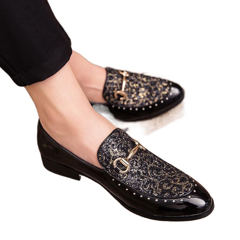 27  Hairstylist leather shoes for men Korean style trendy casual inner heightening British pointed toe men's shoes versatile youth small leather shoes