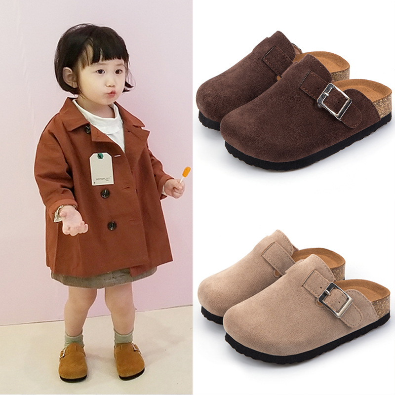 29 Children's slippers, 2025 spring and autumn new style, cork boys' shoes, casual shoes, wholesale girls' baby shoes