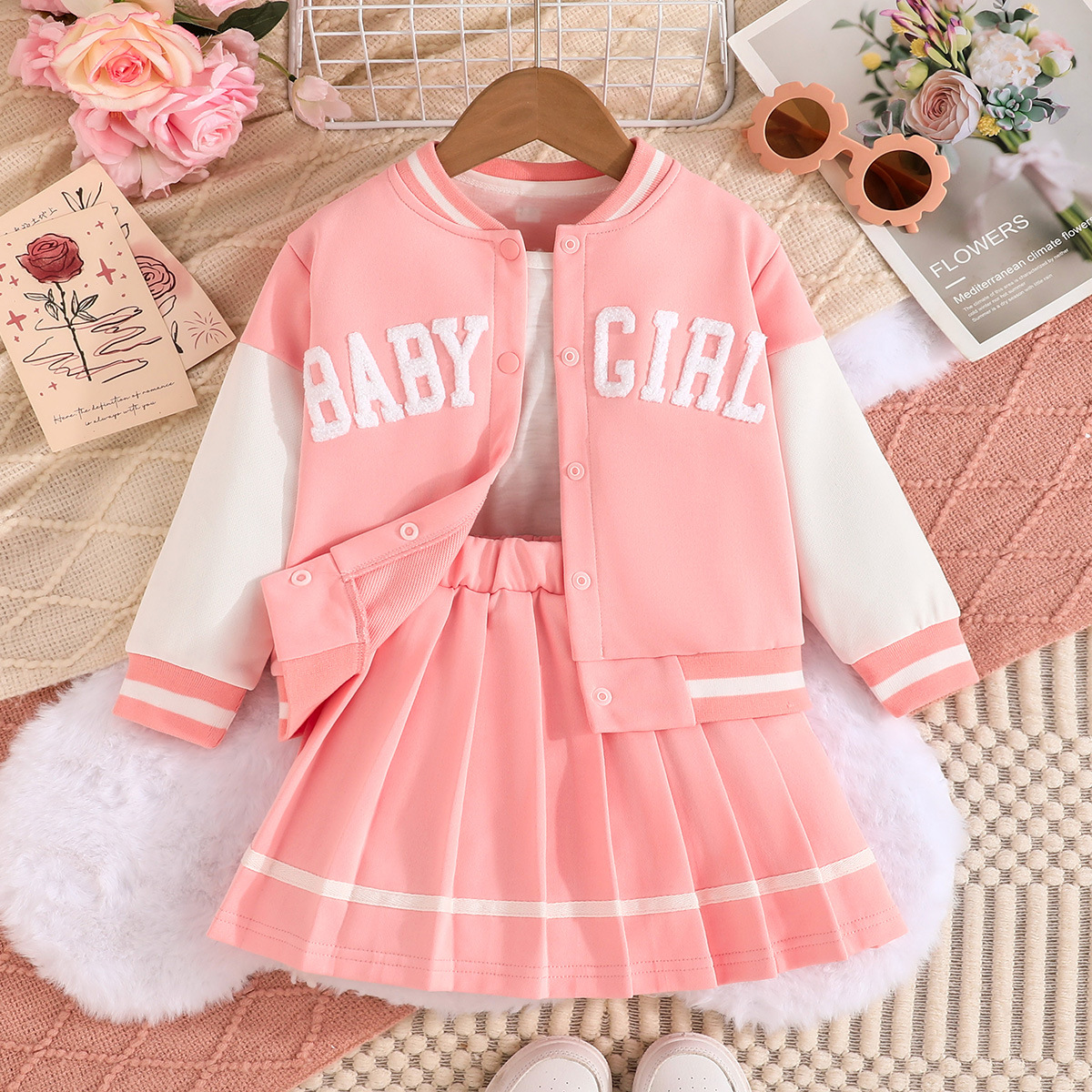 41 2025 New European and American School Style Girls' Set