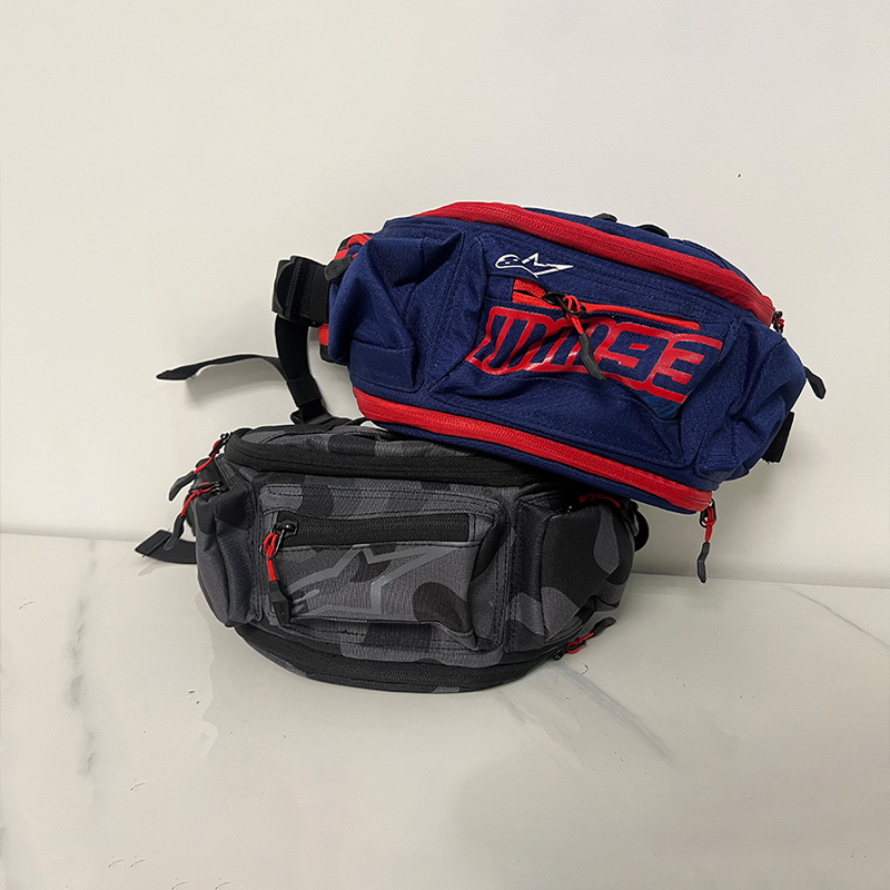 D2029  Alpinestars' identical riding waist bag, suitable for both men and women, with multiple color options, an outdoor riding and camping gear cross-body bag for storage purposes.