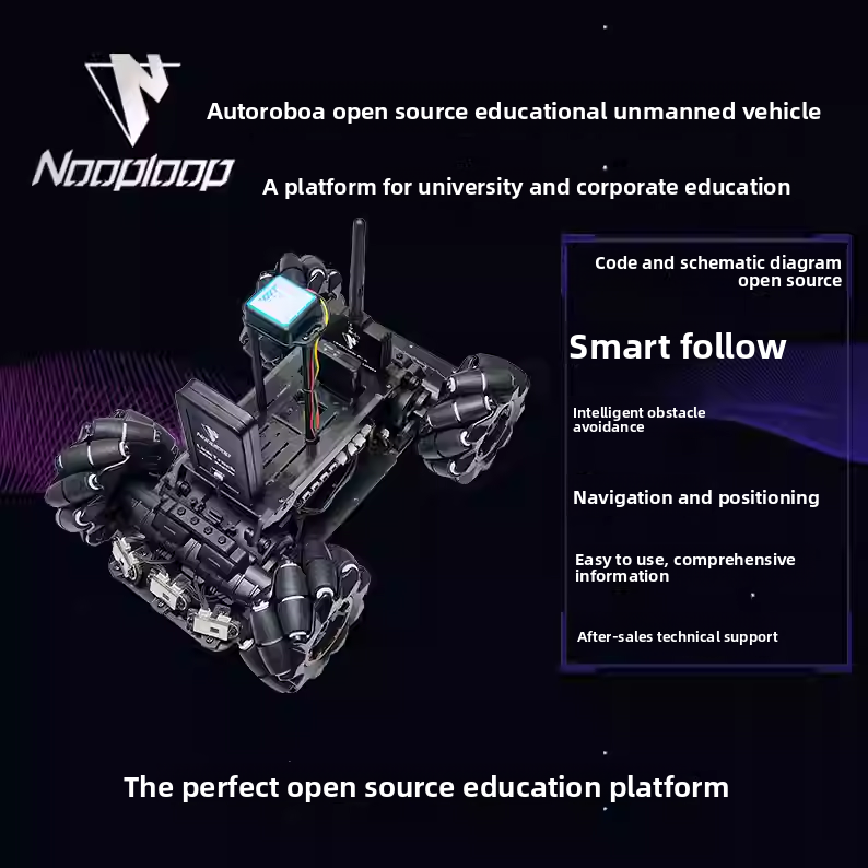 AutoRobo A open source unmanned vehicle follows obstacle avoidance UWB automatic positioning navigation education intelligent robot