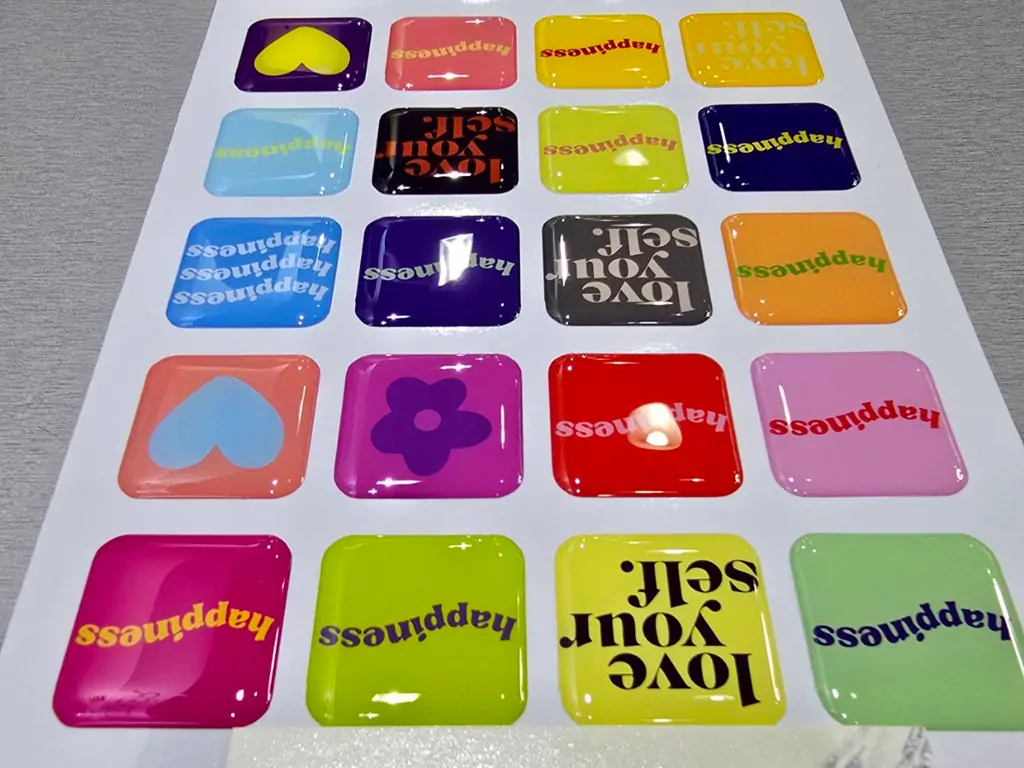 Epoxy AB resin for 3D domed stickers, high clear bubble-free dome coating