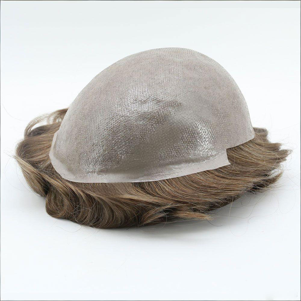 LSMT33-1 Vloop Skin 0.06-0.08mm Human Hair Systems for Men