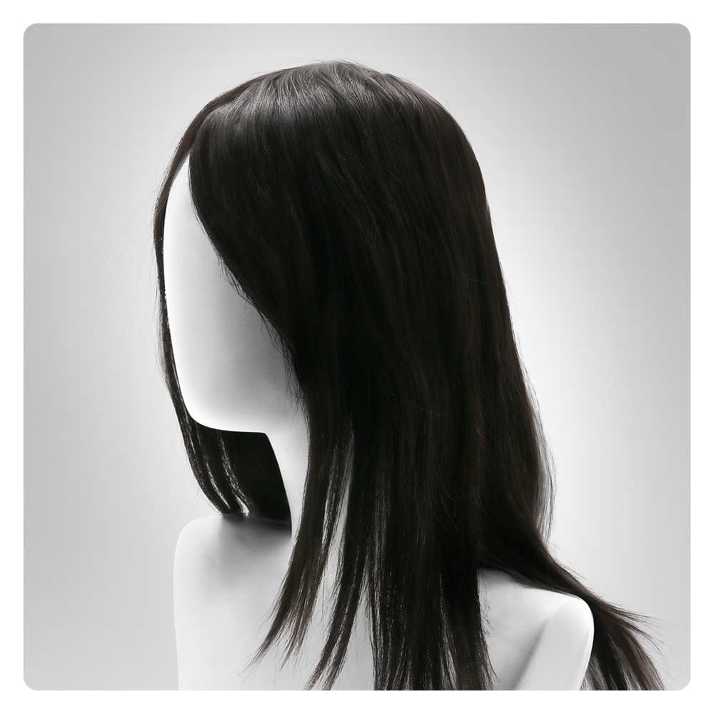  LSWAW3-1 14inch Full PU knots 0.08-0.10mm thickness Wig for Women - 22" Circumference, Chinese Hair