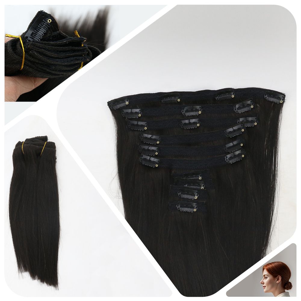 LE28  Lace Clip In Hair Extension  