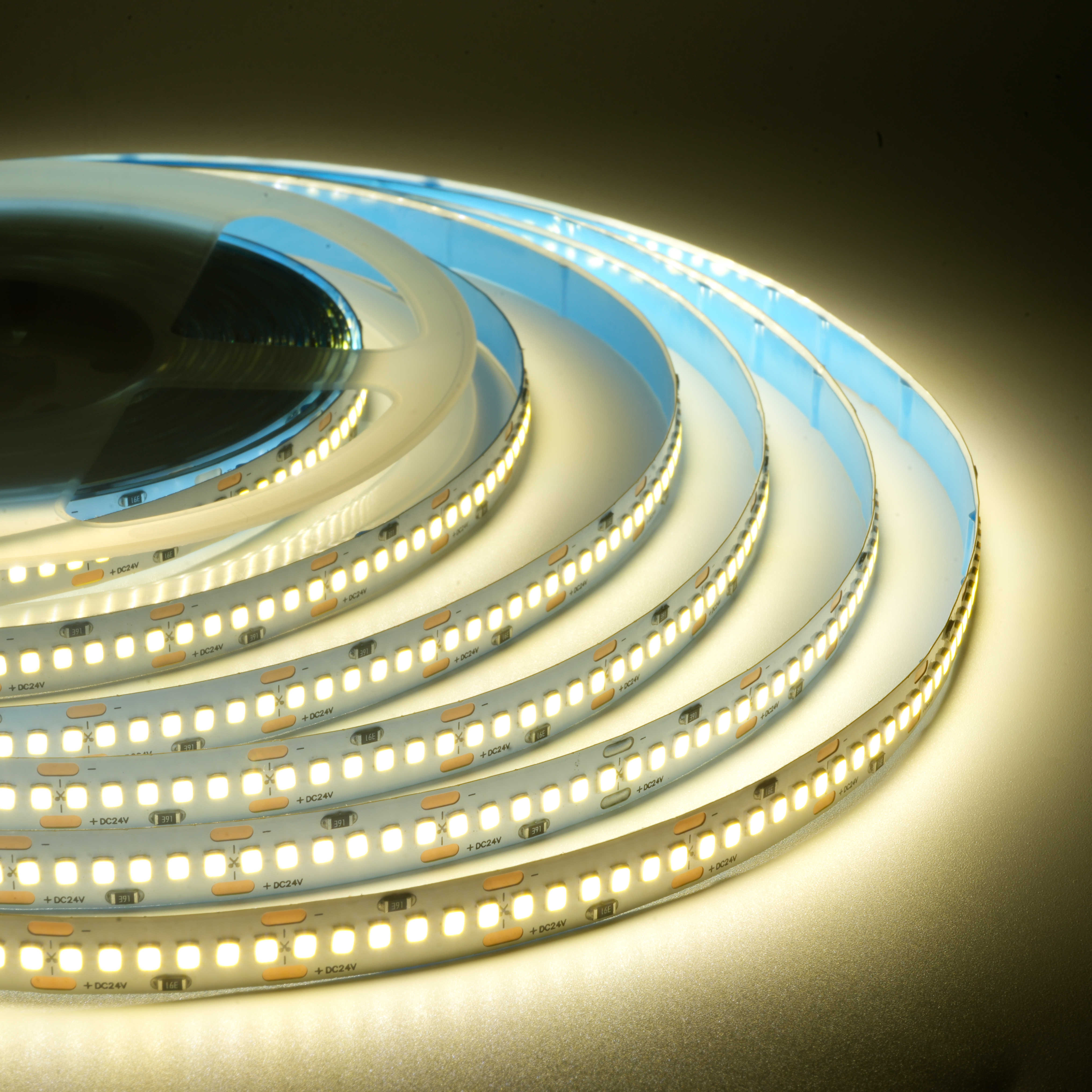 ODIFF Led Low-Voltage Light With Self-Adhesive Living Room Atmosphere Ceiling Light Slot Flexible Light Strip Without Wire Outdoor Waterproof Home Decoration Engineering Soft Light Strip Lighting Atmosphere(4000K-240D-24V-10MM-Single Row)