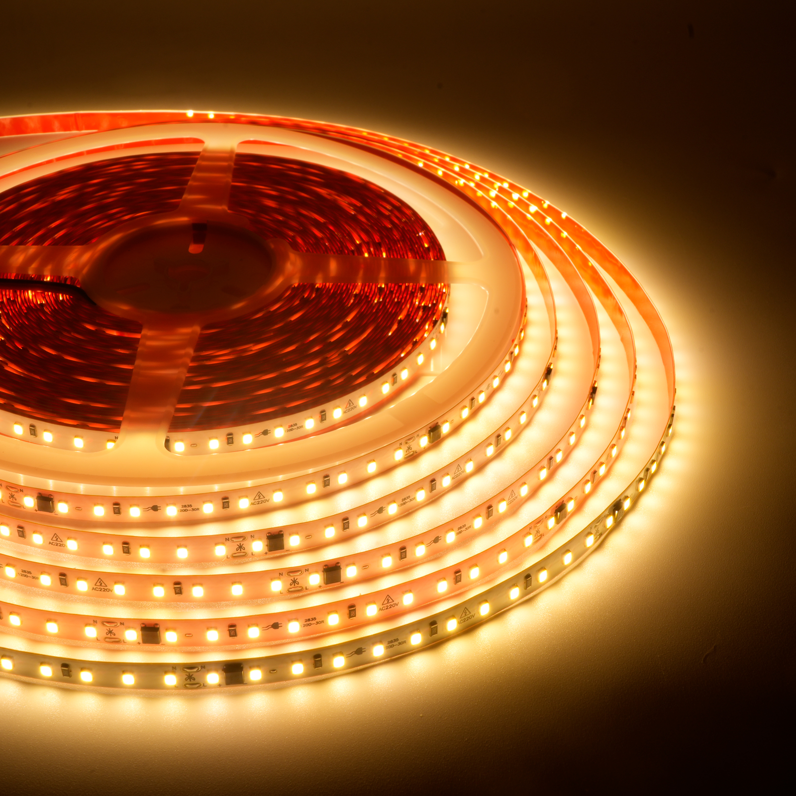 ODIFF Warm light 3000k low-voltage led self-adhesive light strip ceiling cabinet wardrobe lamp Embedded line lamp Highlight line type self-adhesive sheet flexible light strip atmosphere light patch light strip (SMD-120d-220v-20m*8mm)