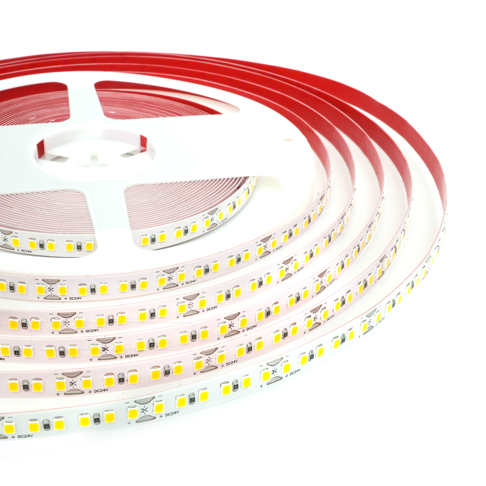 ODIFF Warm Light 3000k Low-Voltage Led Self-Adhesive Light Strip Ceiling Cabinet Wardrobe Lamp Embedded Line Lamp Highlight Line Type Self-Adhesive Strip Flexible Light Strip Atmosphere Light Patch Light Strip (Smd-180d-16w-24v-10m*8mm)