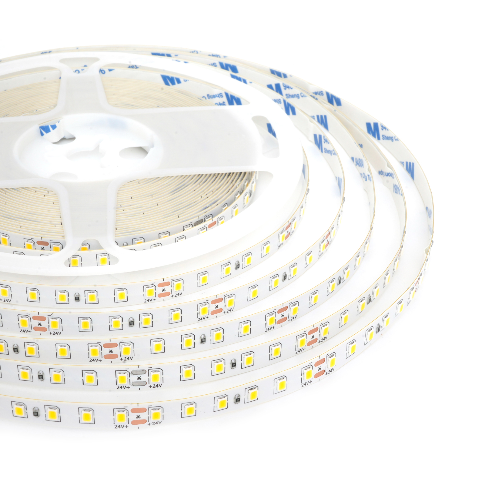 ODIFF Warm Light 3500k Low-Voltage Led Self-Adhesive Light Strip Ceiling Cabinet Wardrobe Lamp Embedded Line Lamp Highlight Line Type Self-Adhesive Strip Flexible Light Strip Atmosphere Light Patch Light Strip (Smd-120d-10w-24v-10m*8mm)