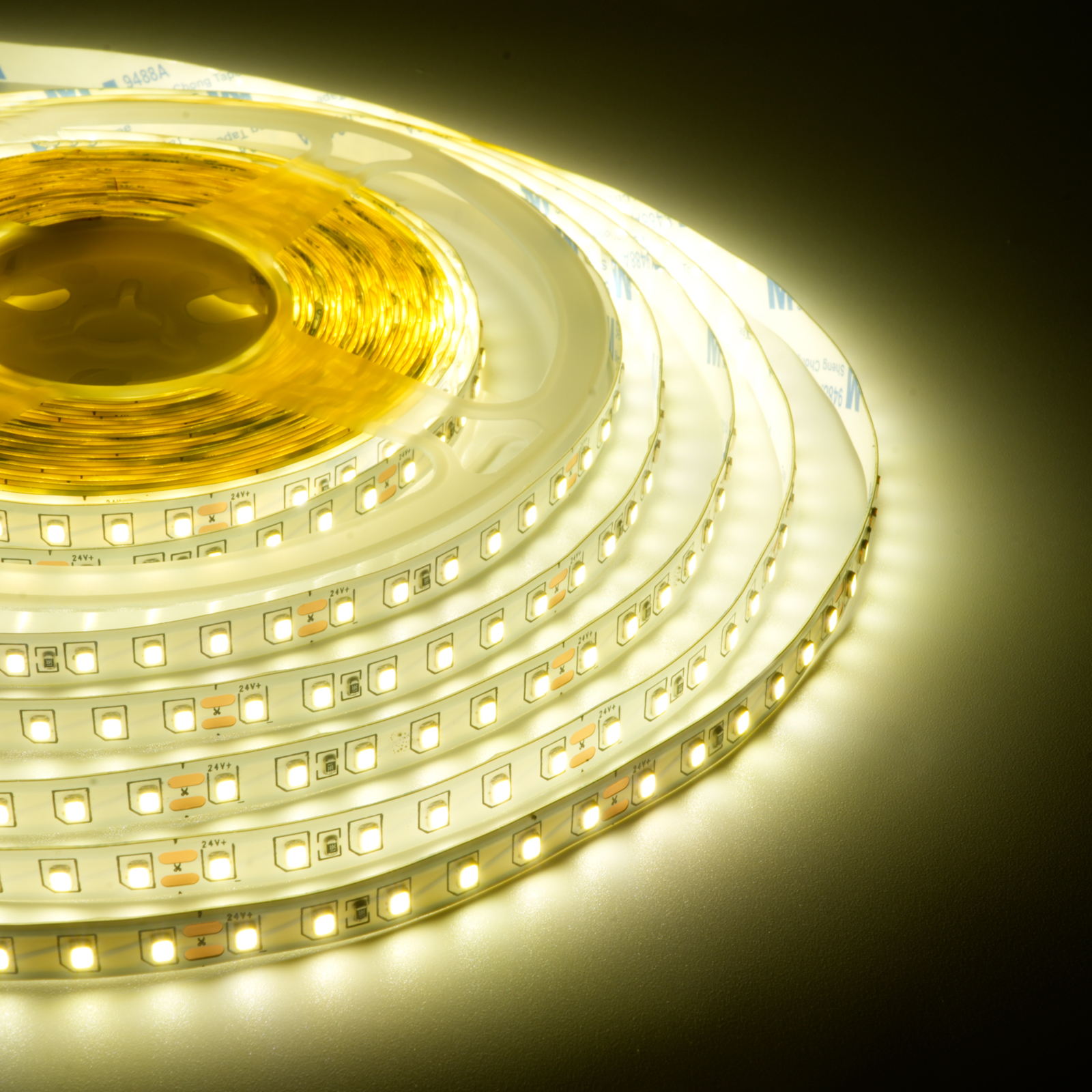 ODIFF Low-Voltage Led Self-Adhesive Light Strip Ceiling Cabinet Wardrobe Lamp Embedded Line Lamp Highlight Line Type Self-Adhesive Strip Flexible Light Strip Atmosphere Light Patch Warm Light 4000k Light Strip (Smd-120d-10w-24v-10m*8mm)