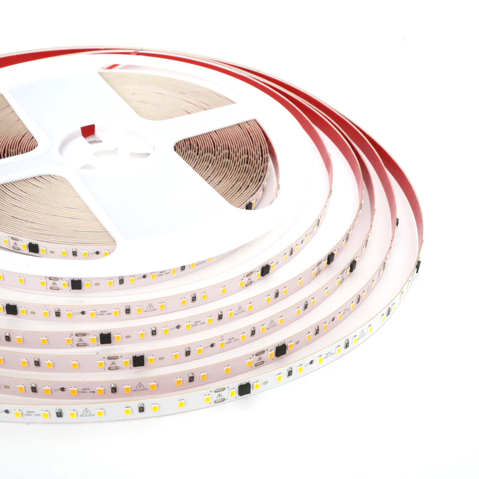 ODIFF Low-Voltage Led Self-Adhesive Light Strip Ceiling Cabinet Wardrobe Lamp Embedded Line Lamp Highlight Line Type Self-Adhesive Sheet Flexible Light Strip Atmosphere Light Patch Warm Light 4000k Light Strip (Smd-120d-220v-20m*8mm)