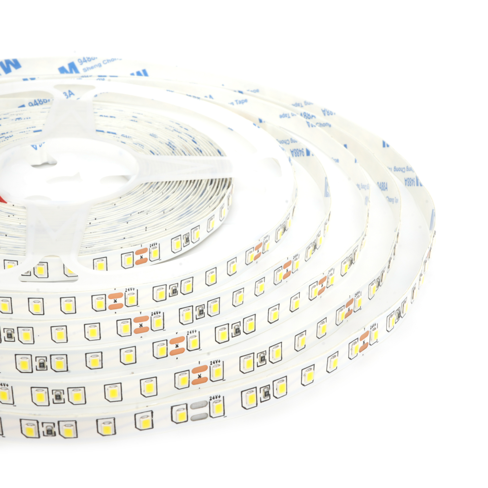 ODIFF Low-Voltage Led Self-Adhesive Strip Ceiling Cabinet Wardrobe Lamp Embedded Line Lamp Highlight Line Type Self-Adhesive Strip Flexible Strip Atmosphere Light Patch Warm Light 6500k Strip (Smd-120d-10w-24v-10m*8mm)