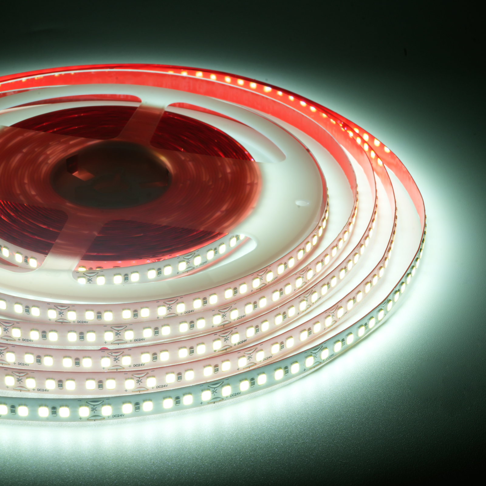 ODIFF Low-Voltage Led Self-Adhesive Strip Ceiling Cabinet Wardrobe Lamp Embedded Line Lamp Highlight Line Type Self-Adhesive Strip Flexible Strip Atmosphere Light Patch White 6500k Strip (Smd-180d-18w-24v-10m*8mm)