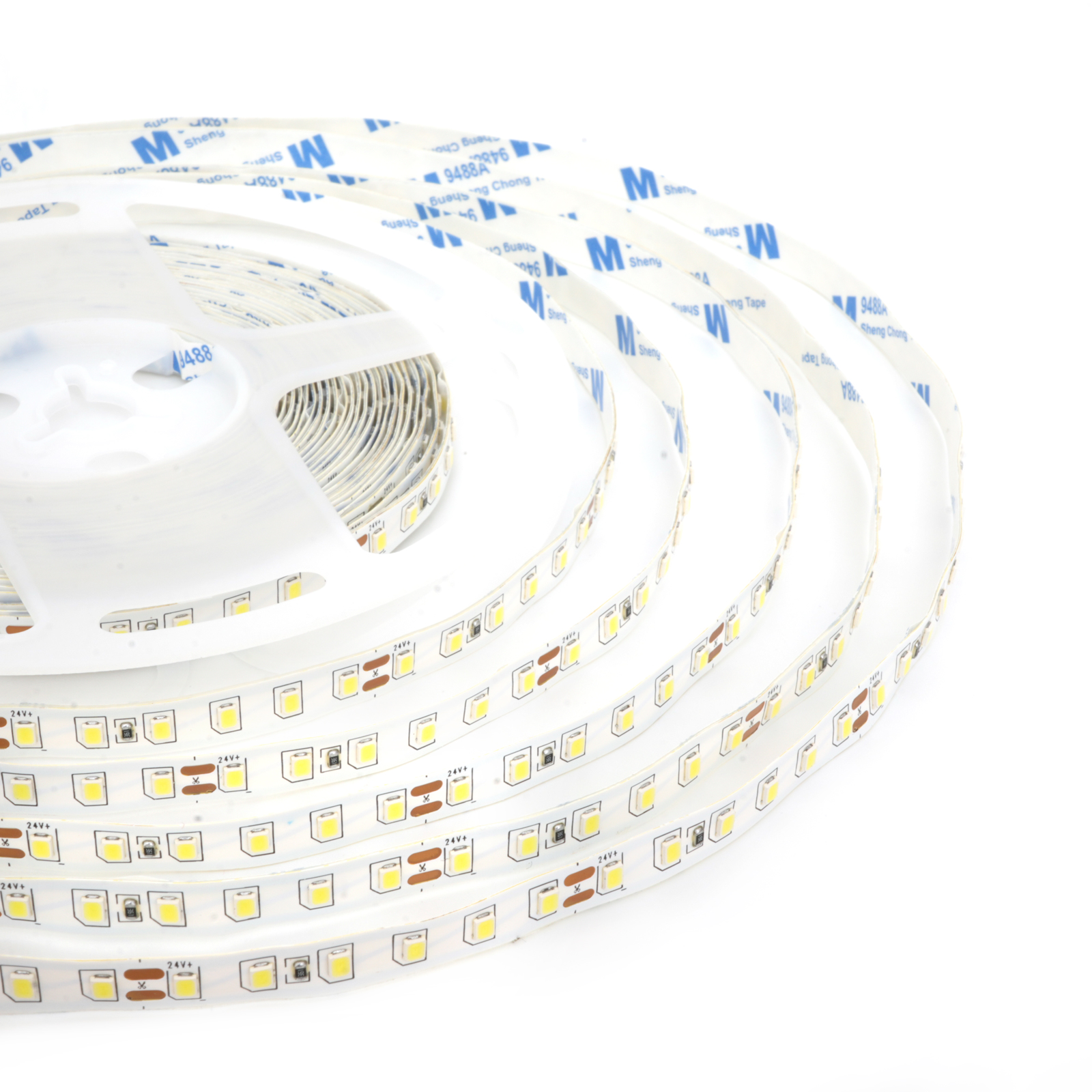 ODIFF Embedded Line Light Low-Voltage Led Self-Adhesive Strip Ceiling Cabinet Wardrobe Lamp White Highlight Line Type Self-Adhesive Strip Flexible Strip Atmosphere Light Patch 10000-12000k Strip (Smd-120d-10w-24v-10m*8mm)
