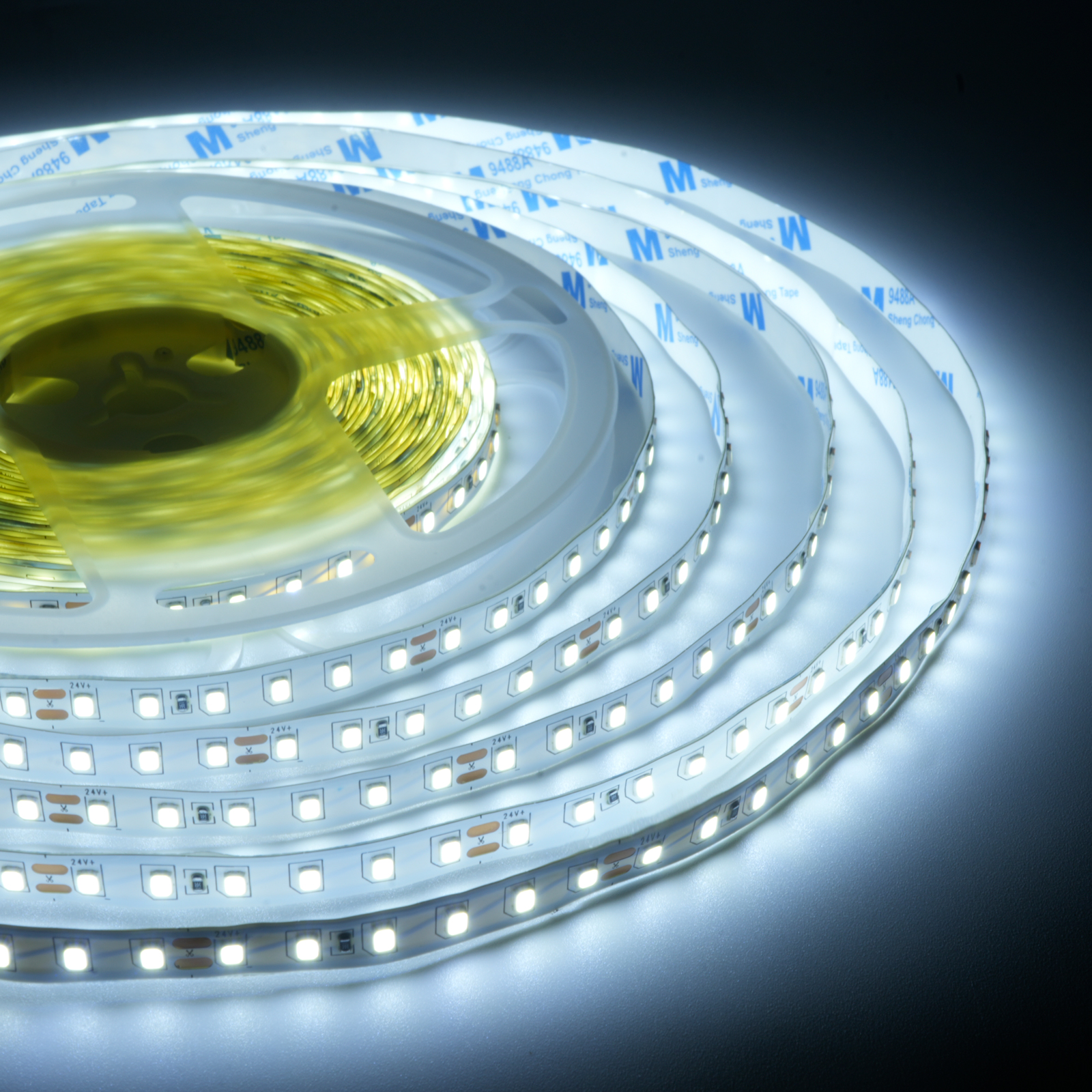 ODIFF Embedded Line Light Low-Voltage Led Self-Adhesive Strip Ceiling Cabinet Wardrobe Lamp White Highlight Line Type Self-Adhesive Strip Flexible Strip Atmosphere Light Patch 10000-12000k Strip (Smd-120d-10w-24v-10m*8mm)