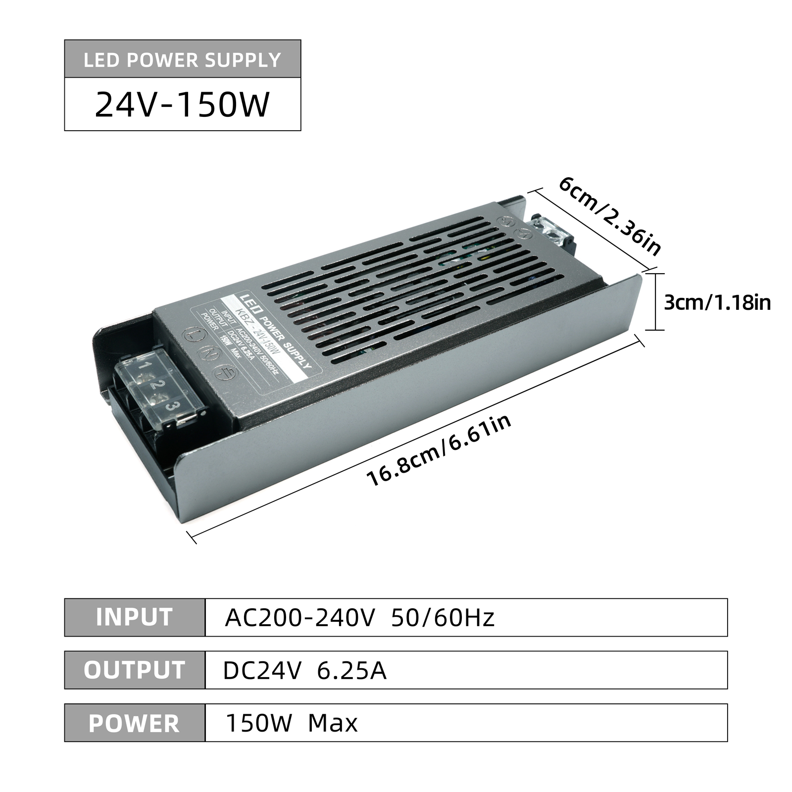 ODIFF Low Voltage Drive Power Switch Led Lamp With Line Lamp Embedded Lamp With Linear Lamp Aluminum Profile Open Line Lamp Embedded Line Lamp Aluminum Slot Lamp Special Voltage Regulator Transformer Dc Constant Voltage Drive Power Kbz-24v-150w
