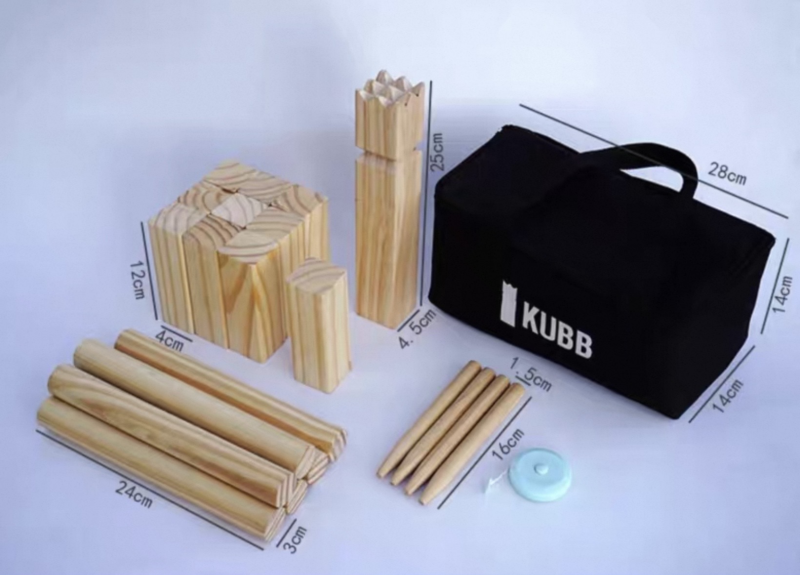 【芬蘭新興運動】國皇棋KUBB 袋裝