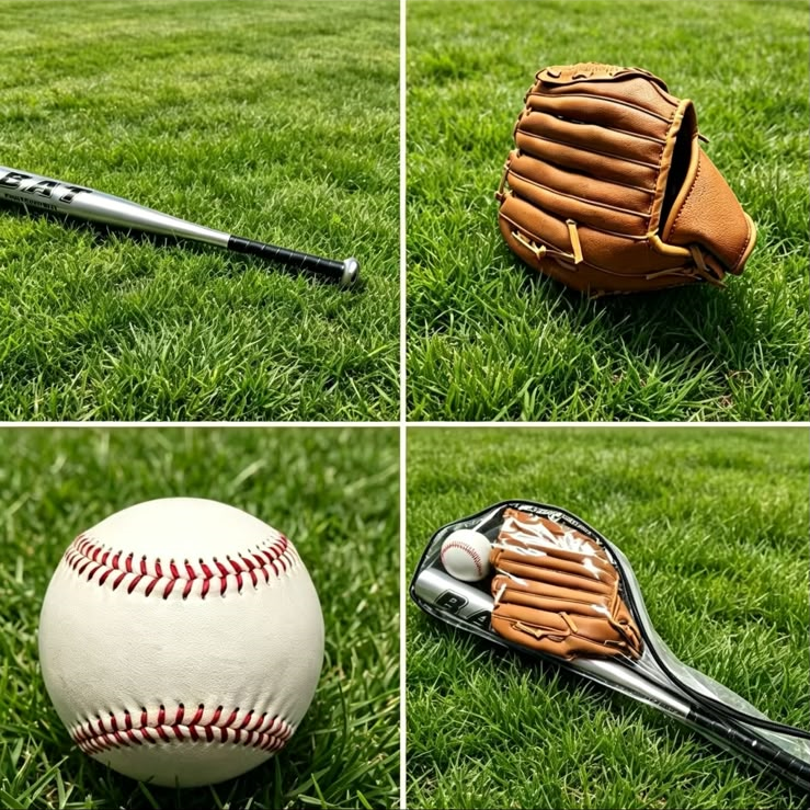 【棒壘球Baseball】6-13歲兒童練習鋁合金鋁棒 三合一棒球套裝（棒壘球套裝）入門初學者三件套套裝
