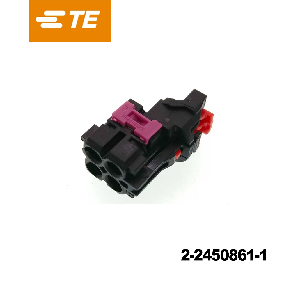 TE Connectivity 2-2450861-1 Automotive Connectors 4P,MATE-AX,SOC HSG,UNSLD,90DEG,COD A